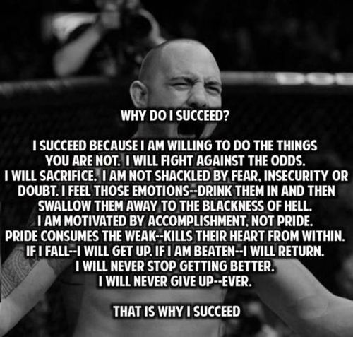 What are you doing to succeed?