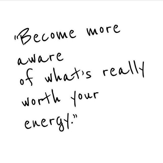 Life is all about energy.  How are you spending yours?
