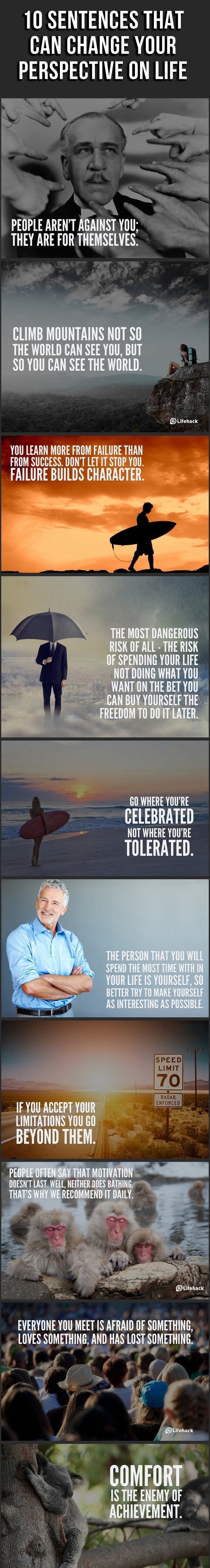 10 Sentences That Can Change Your Perspective On Life: 10 Sentences That Can Change Your Perspective On Life: