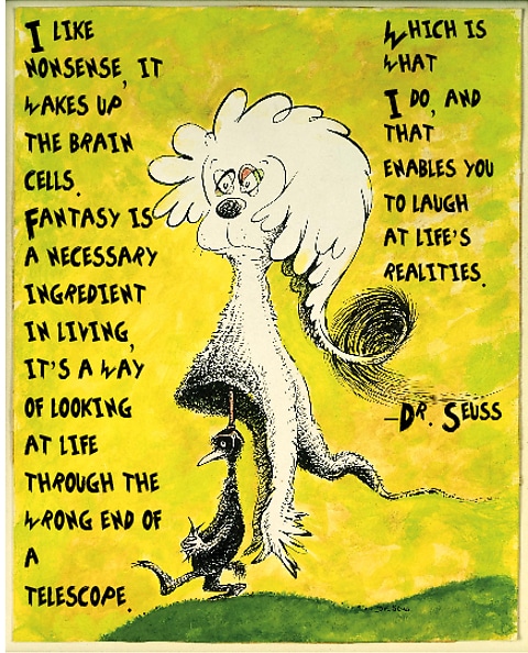 Dr. Seuss on looking at life through the wrong end of the telescope. Dr. Seuss on looking at life through the wrong end of the telescope.