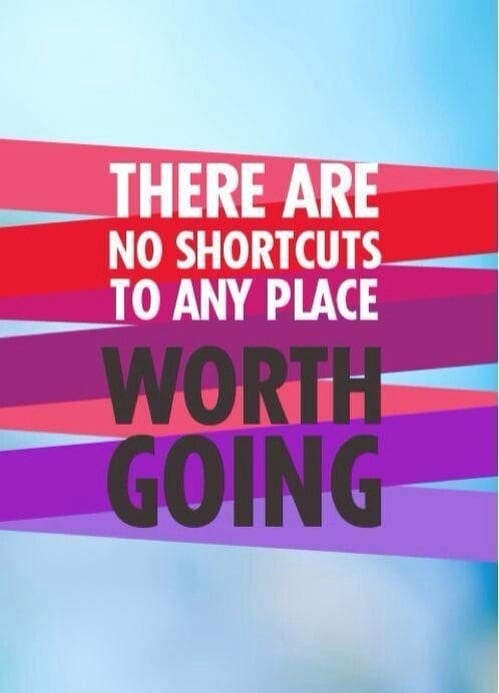 Nothing worthwhile comes easily. Nothing worthwhile comes easily.