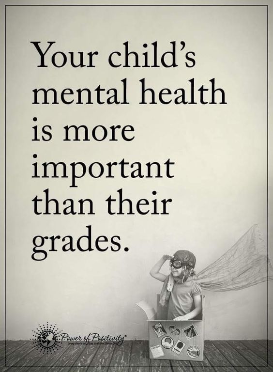 ...Don't let grades take priority.