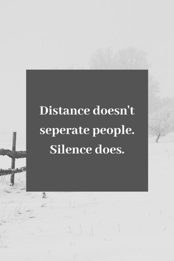 Distance doesn't separate people. Distance doesn't separate people.